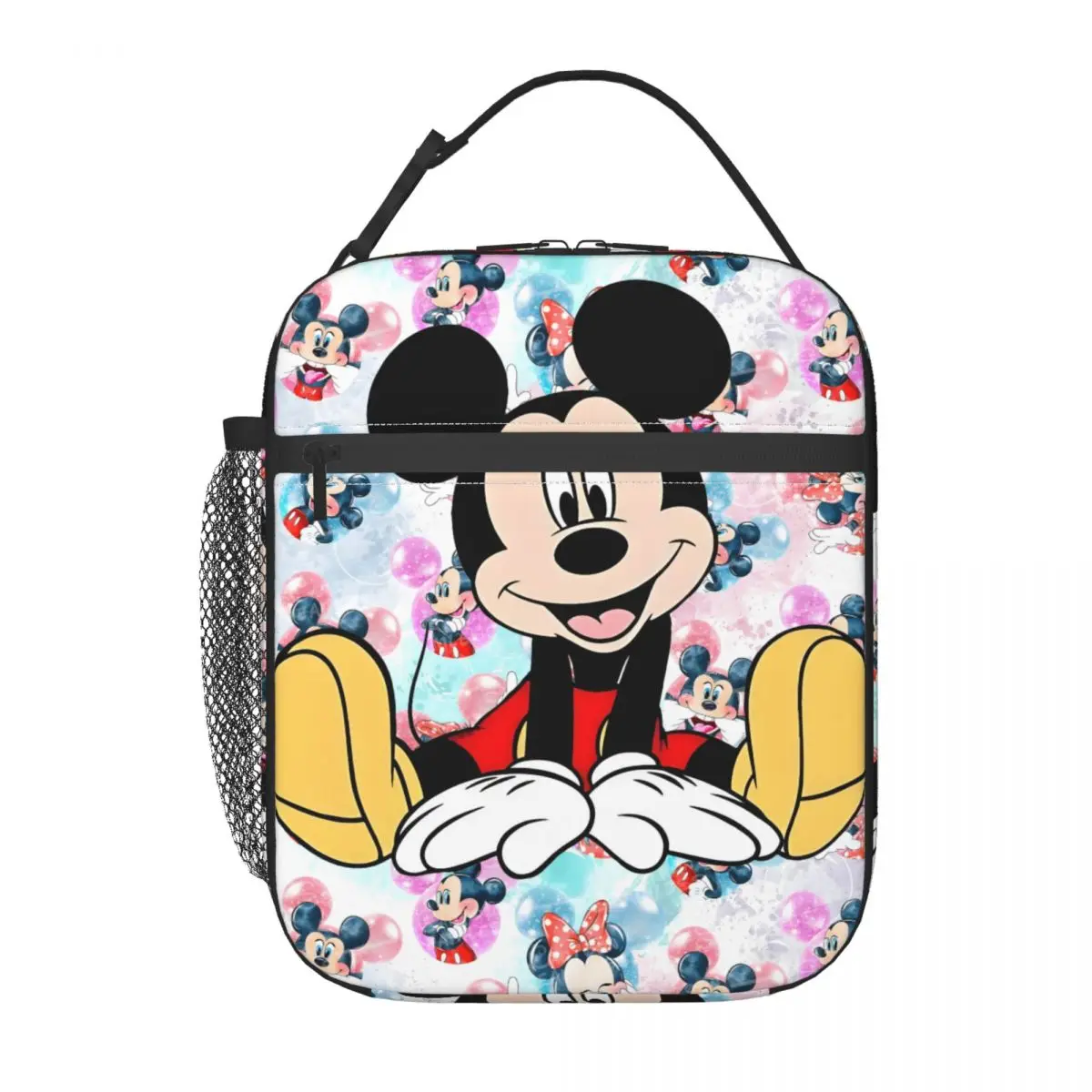 Custom Mickey Mouse Portable Lunch Boxes for Women Multifunction Cooler Thermal Food Insulated Lunch Bag School Children Student
Custom Mickey Mouse Portable Lunch Boxes for Women Multifunction Cooler Thermal Food Insulated Lunch Bag School Children Student
