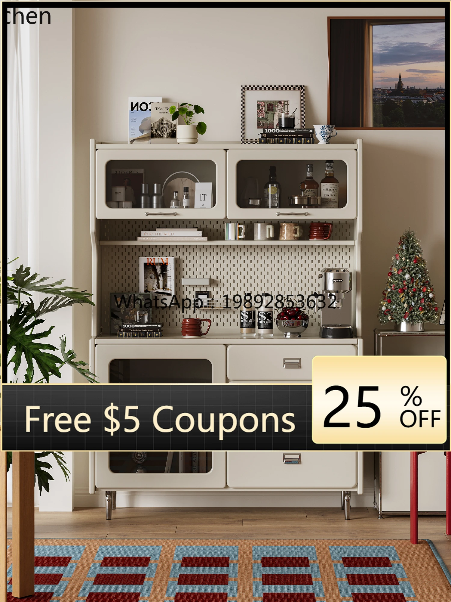 U2 Japanese Cream Coffee Cabinet Meal Side Wine Shelf Against the Wall Household Living Room Glass Tea Cabinet
U2 Japanese Cream Coffee Cabinet Meal Side Wine Shelf Against the Wall Household Living Room Glass Tea Cabinet