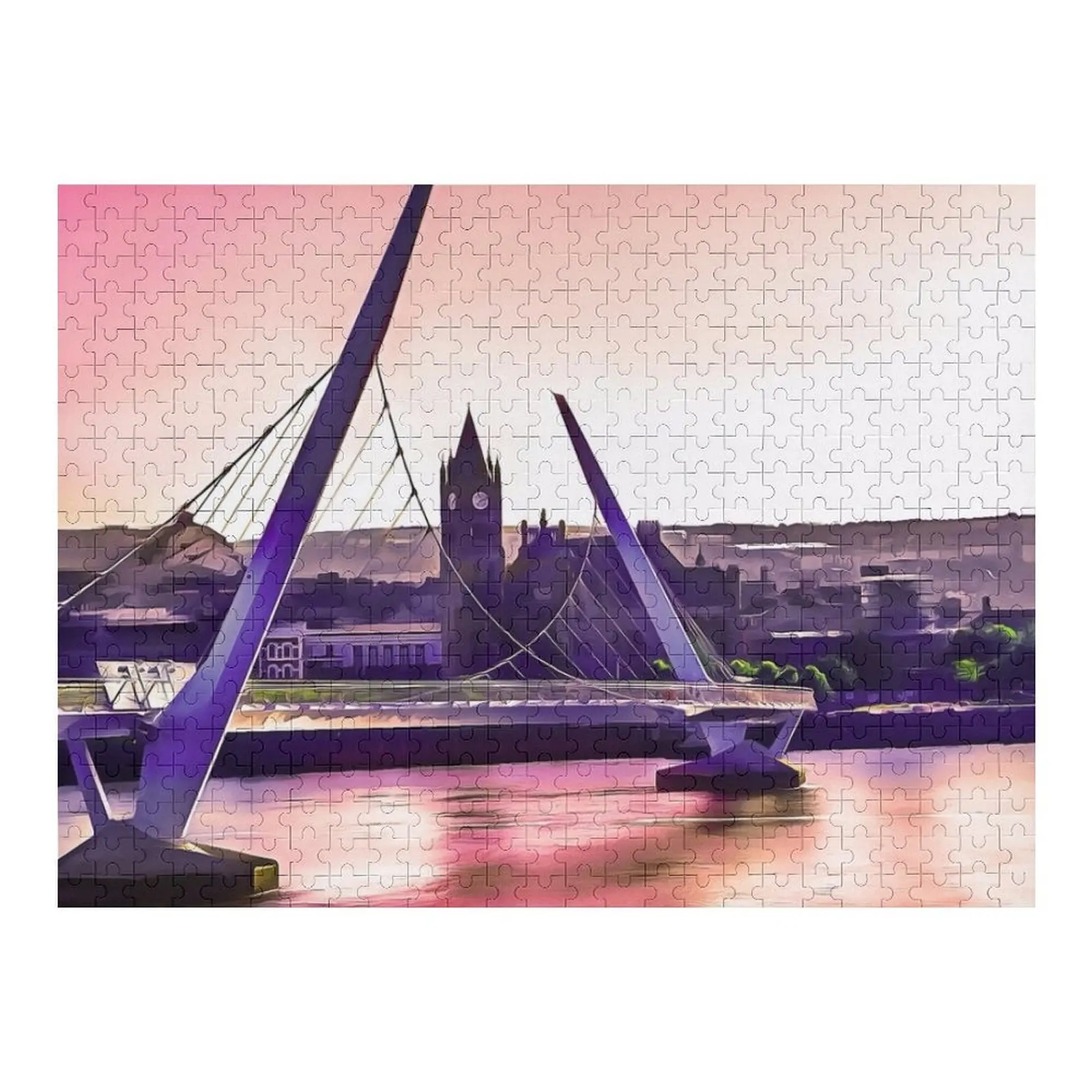 Derry / Londonderry Peace Bridge. (Painting.) Jigsaw Puzzle Personalized Personalize Personalized Child Gift Puzzle
Derry / Londonderry Peace Bridge. (Painting.) Jigsaw Puzzle Personalized Personalize Personalized Child Gift Puzzle