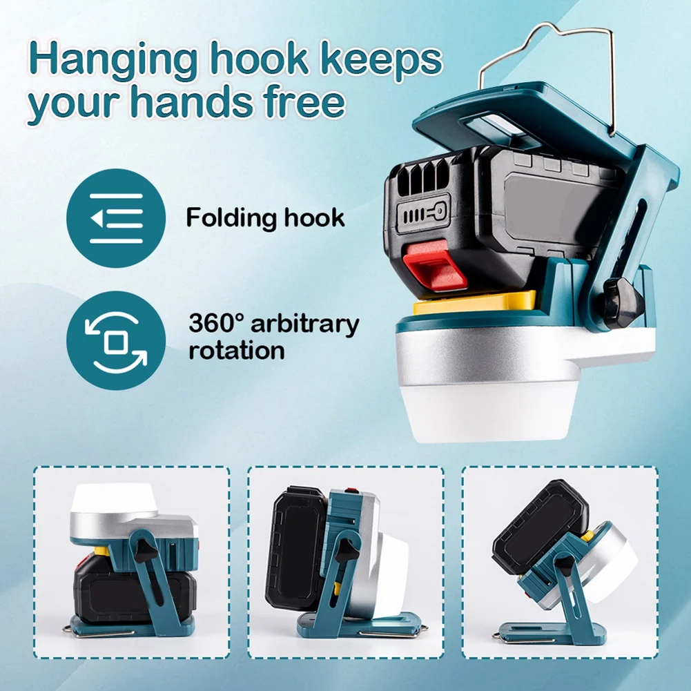 Светодиодный светильник HOT LED для наружного освещения, совместимый с литий-ионными аккумуляторами 18В BL1820 BL1840 BL1850 BL1860 BL1860B, светодиодный прожектор для кемпинга и активного отдыха
Светодиодный светильник HOT LED для наружного освещения, совместимый с литий-ионными аккумуляторами 18В BL1820 BL1840 BL1850 BL1860 BL1860B, светодиодный прожектор для кемпинга и активного отдыха