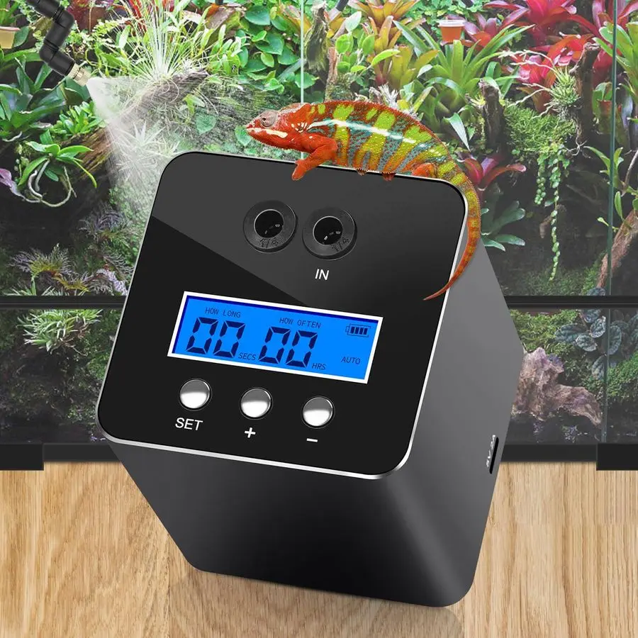 humidifier, LCD with timing function, time length and interval can be set, reptile mister system with 2 spray nozzles, misting s
humidifier, LCD with timing function, time length and interval can be set, reptile mister system with 2 spray nozzles, misting s