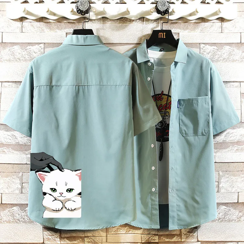 Мужская летняя новая повседневная свободная рубашка из ледяного шелка больших размеров, модная, для подростков, дышащая, из полиэфирного волокна
Мужская летняя новая повседневная свободная рубашка из ледяного шелка больших размеров, модная, для подростков, дышащая, из полиэфирного волокна