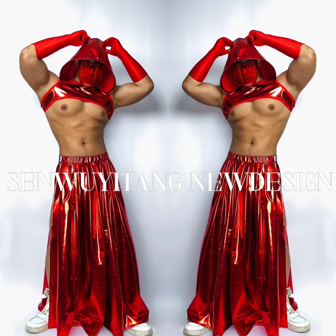 New Sexy Holiday Party Red Dress Set Bar Nightclub Men And Women DJ Singer Leading Dance Stage Performance Costume
New Sexy Holiday Party Red Dress Set Bar Nightclub Men And Women DJ Singer Leading Dance Stage Performance Costume