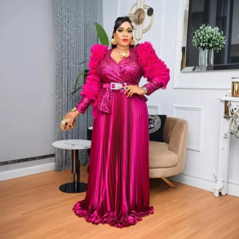 Plus Size Evening Dresses for Women African Luxury Solid Gown Elegant Outfits Wedding Party Long Dress Ankara Ladies Clothing
Plus Size Evening Dresses for Women African Luxury Solid Gown Elegant Outfits Wedding Party Long Dress Ankara Ladies Clothing