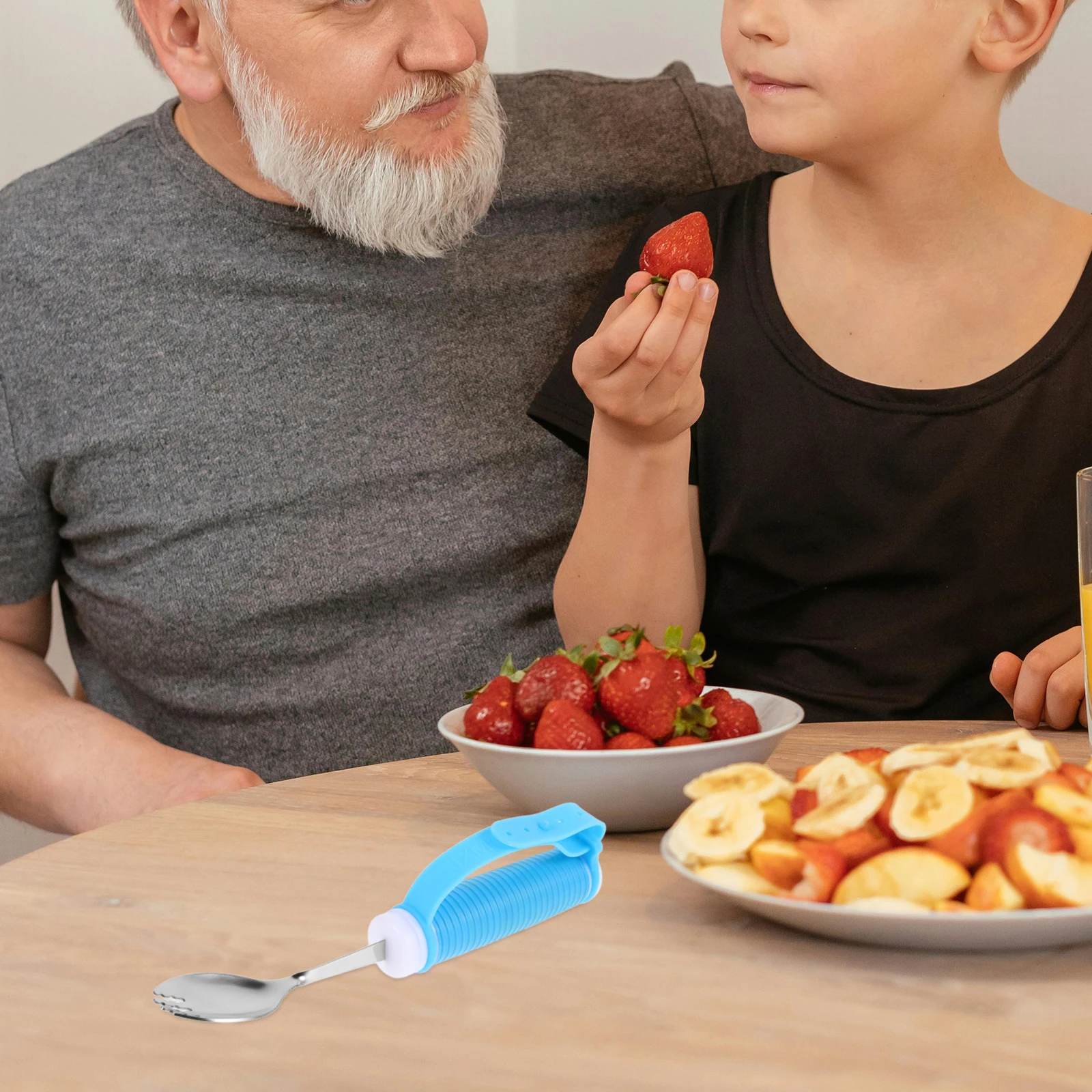 1pcs Anti-Shake Adaptive Fork Spoon Stainless Steel Pp Tpe Eating Utensil For Elderly Disabled Feeding Therapy Tool Health Care
1pcs Anti-Shake Adaptive Fork Spoon Stainless Steel Pp Tpe Eating Utensil For Elderly Disabled Feeding Therapy Tool Health Care