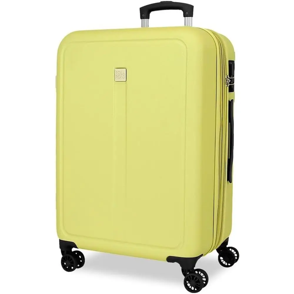 Medium Yellow Suitcase 46x65x23cm Rigid 3.7kg Combination Lock Side ABS 56L Expandable
Medium Yellow Suitcase 46x65x23cm Rigid 3.7kg Combination Lock Side ABS 56L Expandable