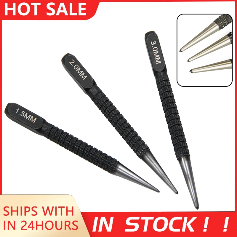Alloy Steel Center Punch 1.5/2/3mm Tapered Point Diameter Metal Wood Marking Drilling Tool For Alloy Steel Metal Wood Drilling
Alloy Steel Center Punch 1.5/2/3mm Tapered Point Diameter Metal Wood Marking Drilling Tool For Alloy Steel Metal Wood Drilling