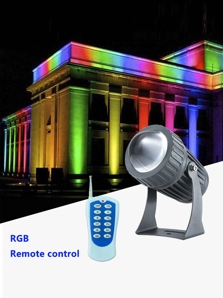 RGB Remote Control IP65 Waterproof One Beam Lights Outdoor LED Garden Wall Spotlights 10W Landscape Lighting AC220V 12-24V
RGB Remote Control IP65 Waterproof One Beam Lights Outdoor LED Garden Wall Spotlights 10W Landscape Lighting AC220V 12-24V