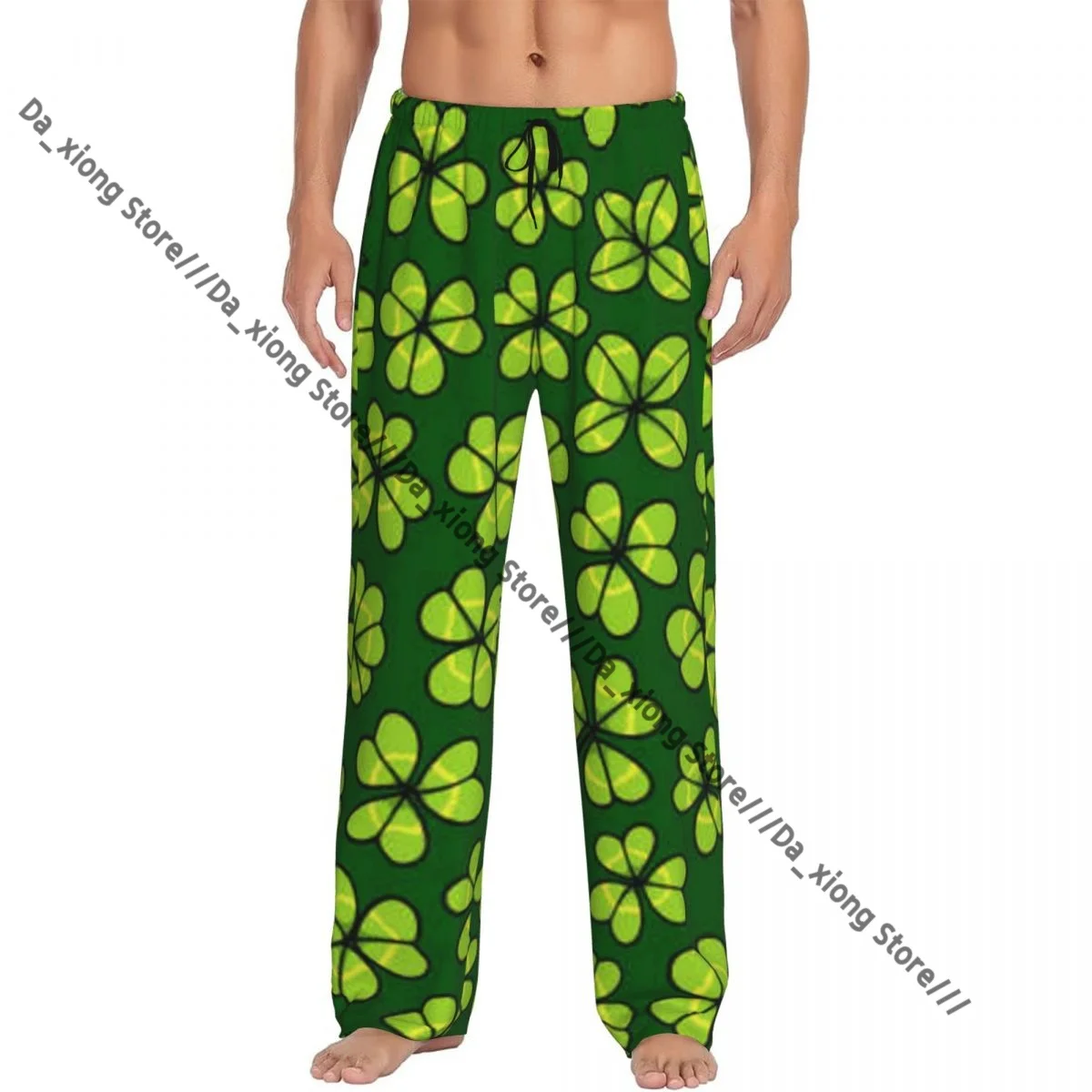 Men Sleep Bottoms Male Lounge Trousers Men's Clover Leaves Pattern Pajama Pants
Men Sleep Bottoms Male Lounge Trousers Men's Clover Leaves Pattern Pajama Pants