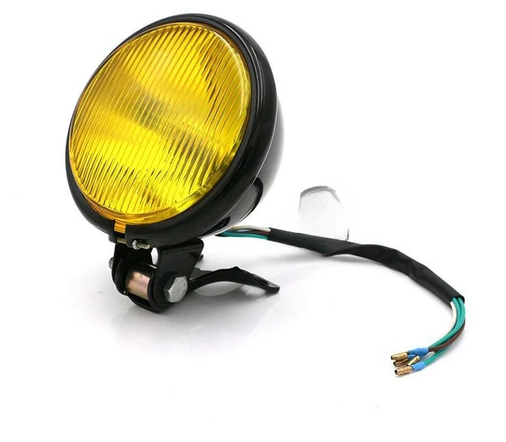 Retro Motorcycle Modified Metal Headlights Retro Black Headlights Yellow Glass Retro Far and Near
Retro Motorcycle Modified Metal Headlights Retro Black Headlights Yellow Glass Retro Far and Near
