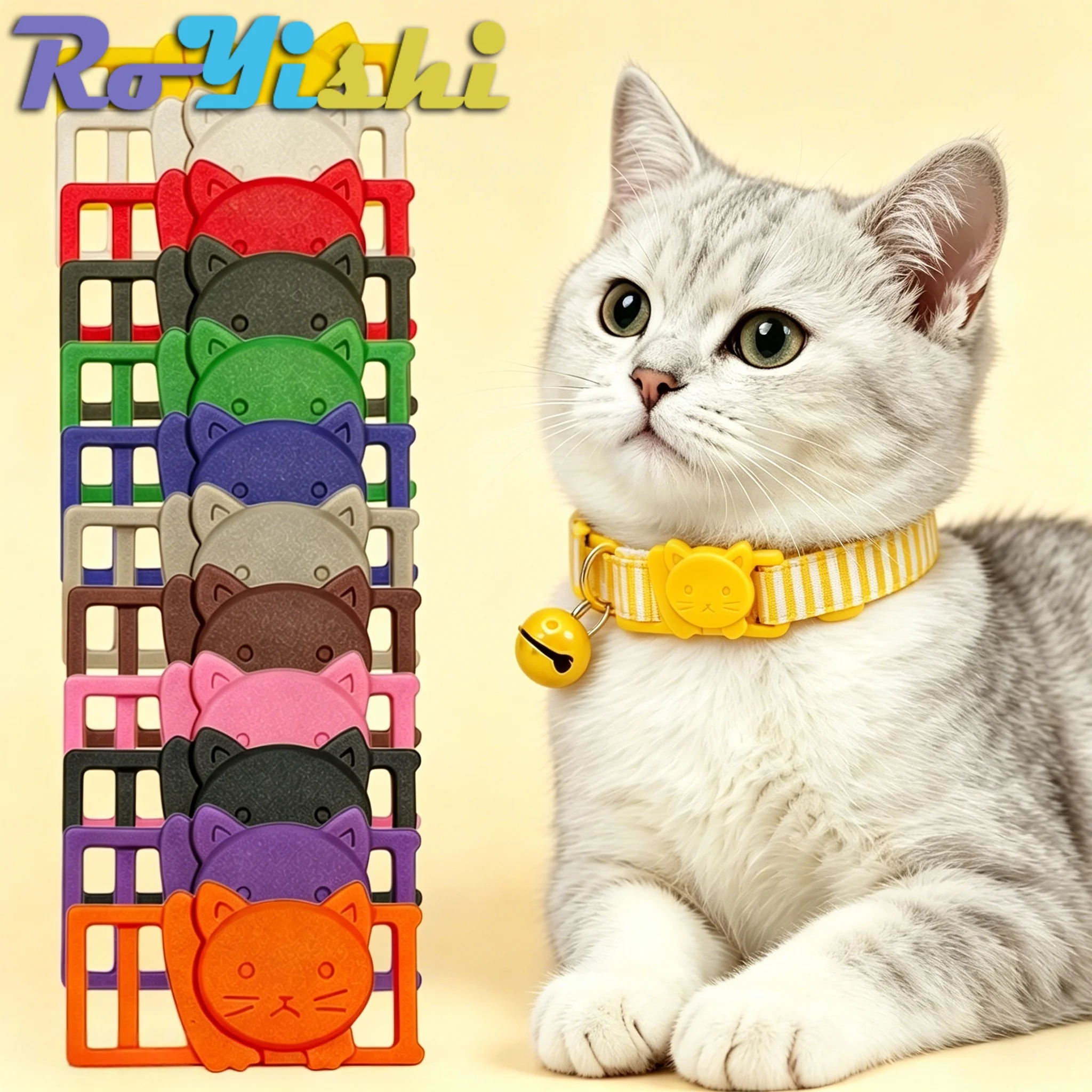 RoYishi 3/8" Cat Head Breakaway Safety Buckles Mixed Color Plastic Quick Release Buckle for Pet Collar Garment Webbing DIY Craft
RoYishi 3/8" Cat Head Breakaway Safety Buckles Mixed Color Plastic Quick Release Buckle for Pet Collar Garment Webbing DIY Craft
