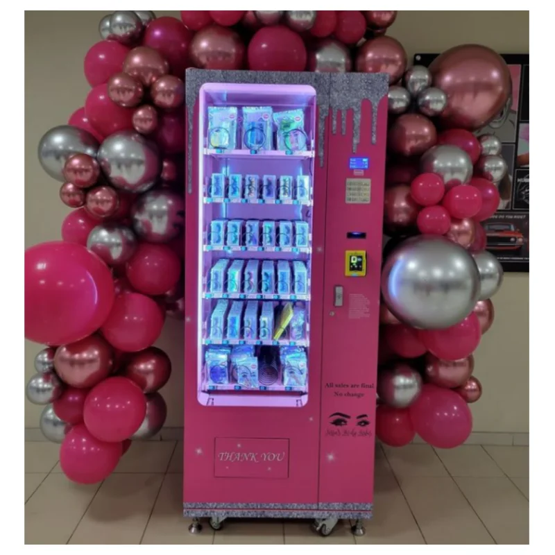 Hot Sale Customized Pink Lash Small Vending Machine Beauty with google apple Pay and Credit Card Payment
Hot Sale Customized Pink Lash Small Vending Machine Beauty with google apple Pay and Credit Card Payment