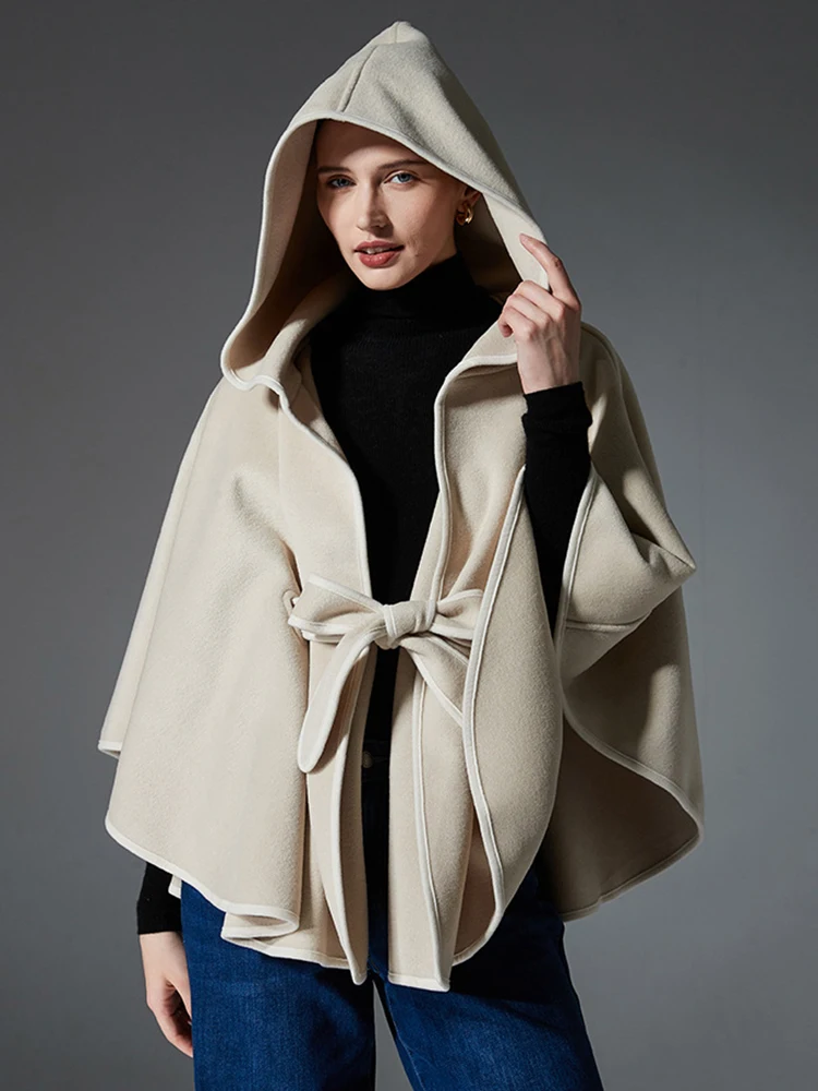 Autumn Winter Women Lady Layers Poncho Elegant Solid Hooded Cardigans Lace-UP Belt Wrap Shawl Capa Para Loose Cloak Coat Fashion
Autumn Winter Women Lady Layers Poncho Elegant Solid Hooded Cardigans Lace-UP Belt Wrap Shawl Capa Para Loose Cloak Coat Fashion