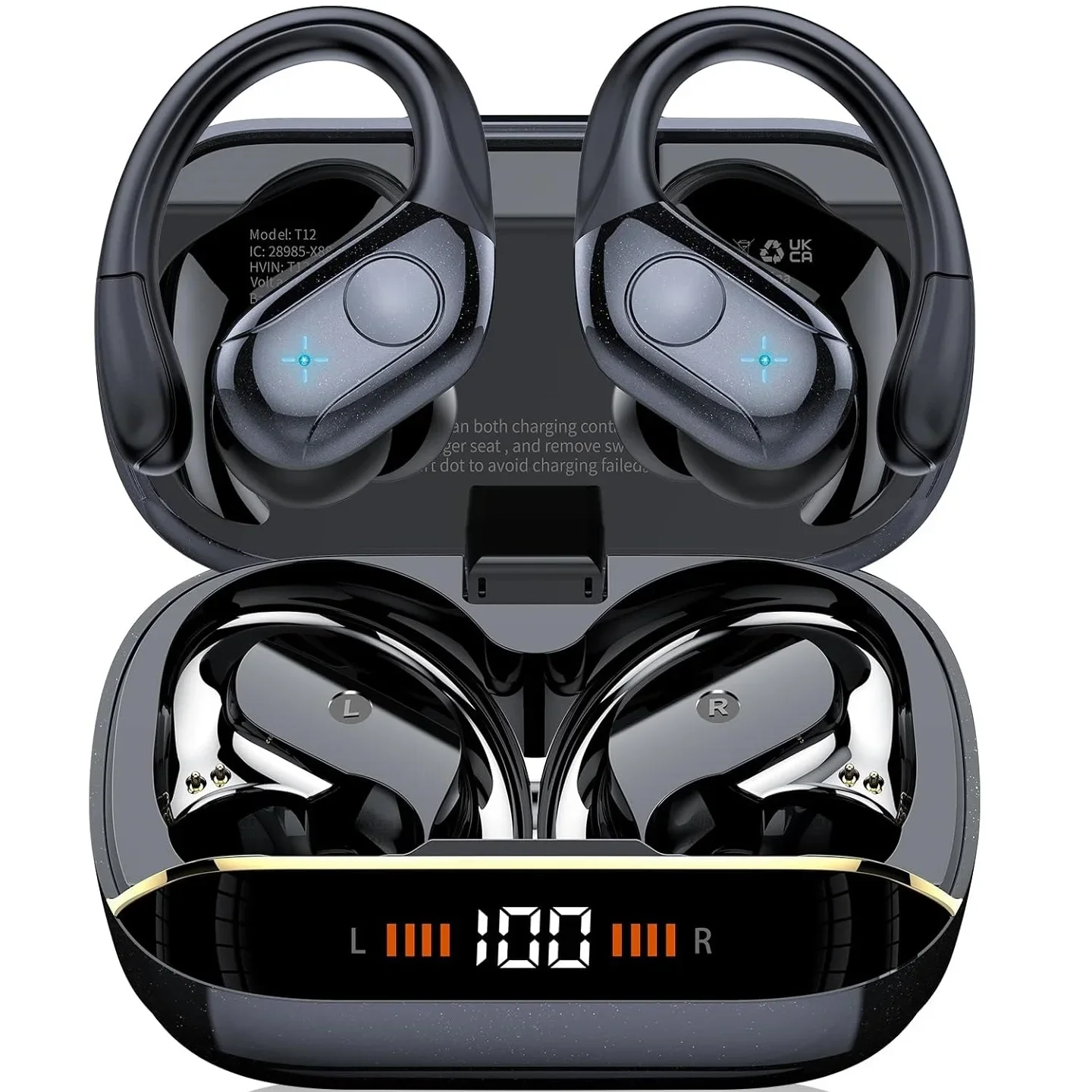 T12 Bluetooth 5.4 Pro Wireless Earphones HiFi Stereo,IPX7 Waterproof,Noise Cancelling Ear Hook Headphones for iPhone/Gym/Running
T12 Bluetooth 5.4 Pro Wireless Earphones HiFi Stereo,IPX7 Waterproof,Noise Cancelling Ear Hook Headphones for iPhone/Gym/Running