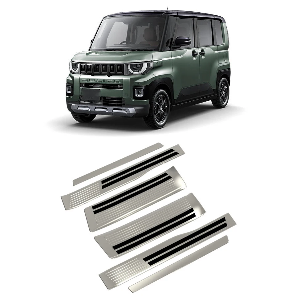 Для Mitsubishi Delica MINI 2025 2026: Накладки на пороги из нержавеющей стали, защитные накладки на педали, аксессуары для стайлинга автомобиля
Для Mitsubishi Delica MINI 2025 2026: Накладки на пороги из нержавеющей стали, защитные накладки на педали, аксессуары для стайлинга автомобиля