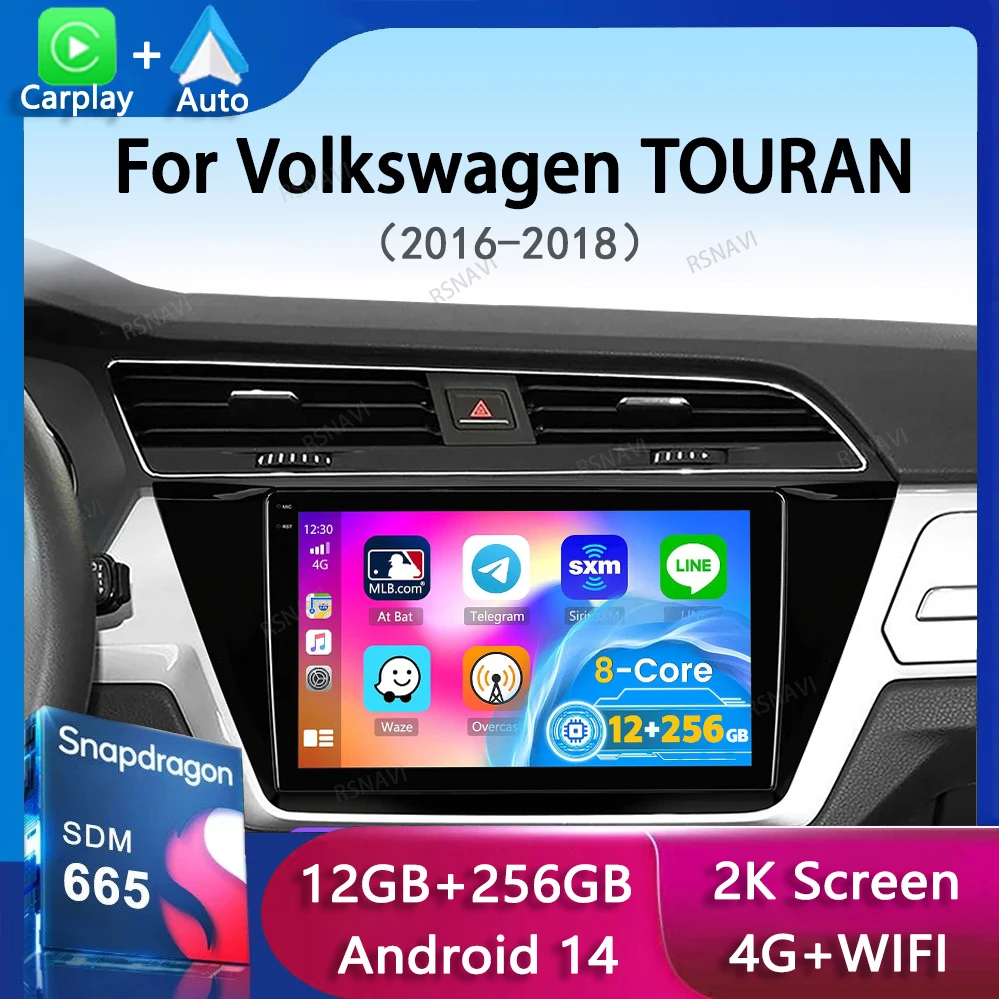 Android 14 Carplay Auto Car Radio For Volkswagen TOURAN 2016 2017 2018 Multimedia Video Player WIFI+4G GPS Navigation DSP Stereo
Android 14 Carplay Auto Car Radio For Volkswagen TOURAN 2016 2017 2018 Multimedia Video Player WIFI+4G GPS Navigation DSP Stereo