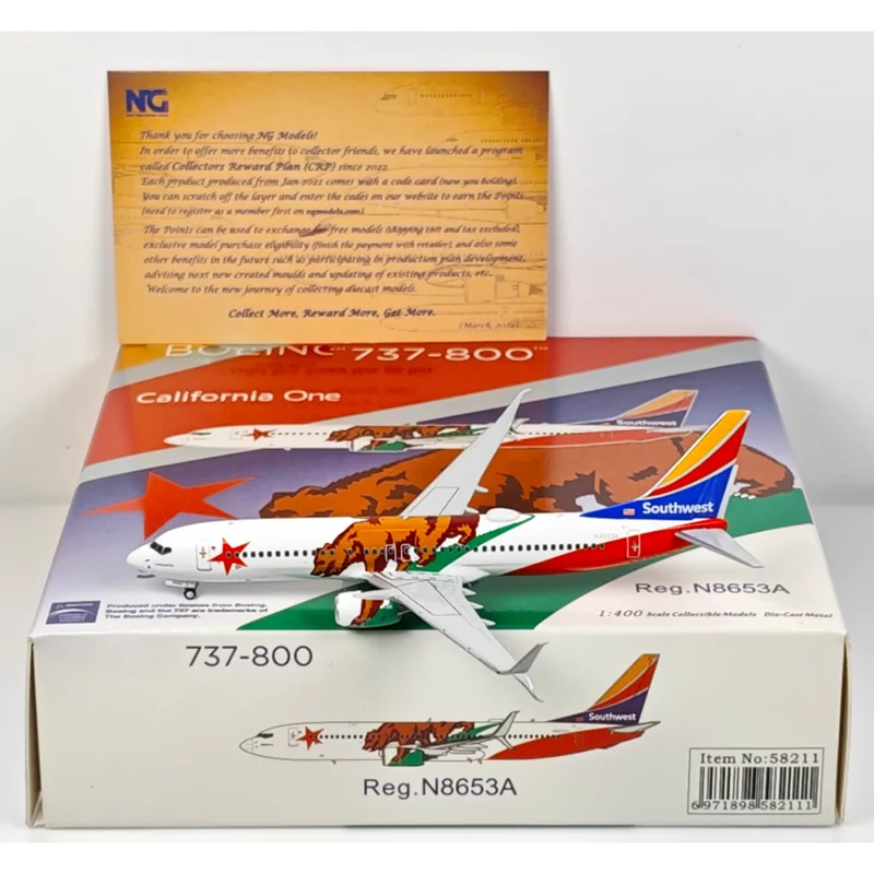 Модели NG масштаб 1/400 Southwest Airlines B737-800 N8653A литая под давлением модель самолета из сплава Коллекционный декоративный предмет
Модели NG масштаб 1/400 Southwest Airlines B737-800 N8653A литая под давлением модель самолета из сплава Коллекционный декоративный предмет