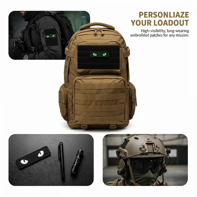 Morale Embroidered Patches Cat Eyes Patches Tactical Motorcycle Biker Tags Hook And Loop Badge Emblem For Backpack
Morale Embroidered Patches Cat Eyes Patches Tactical Motorcycle Biker Tags Hook And Loop Badge Emblem For Backpack