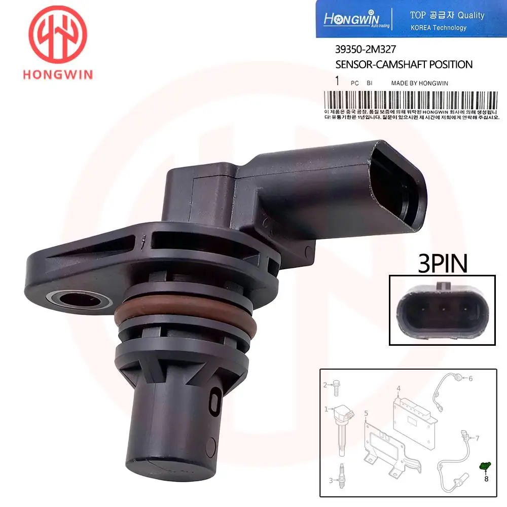 39350-2M327 Датчик положения распределительного вала 39350 2M327 для Hyundai Venue 2020-2025 Accent 2020-2022 Kia Rio 2020-2023 1.6L L4
39350-2M327 Датчик положения распределительного вала 39350 2M327 для Hyundai Venue 2020-2025 Accent 2020-2022 Kia Rio 2020-2023 1.6L L4