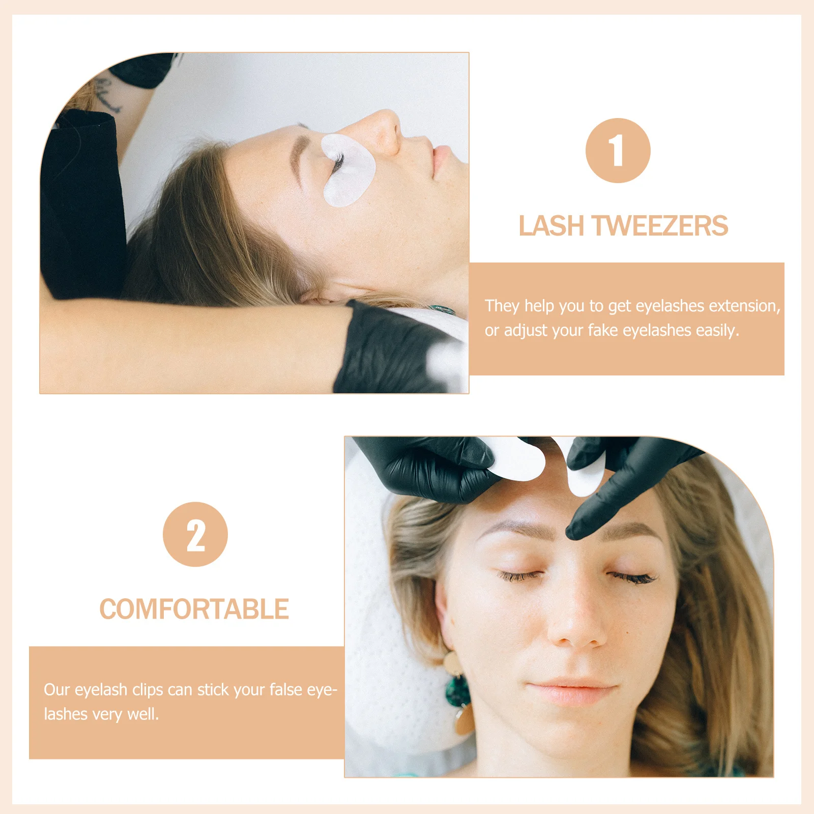 2Pcs Eyelash Tweezers Stainless Steel Lash Applicator Tool Small Convenient Lash Clamp for Easy Makeup Professional Eyelash Tool
2Pcs Eyelash Tweezers Stainless Steel Lash Applicator Tool Small Convenient Lash Clamp for Easy Makeup Professional Eyelash Tool