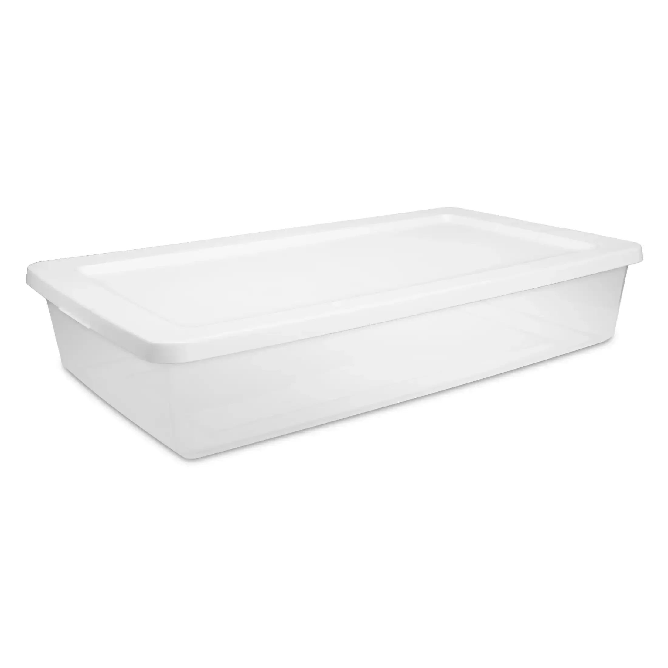 Sterilite Storage Bin, 41 Quart Clear Plastic Storage Container with Snap-On Lid, White
Sterilite Storage Bin, 41 Quart Clear Plastic Storage Container with Snap-On Lid, White