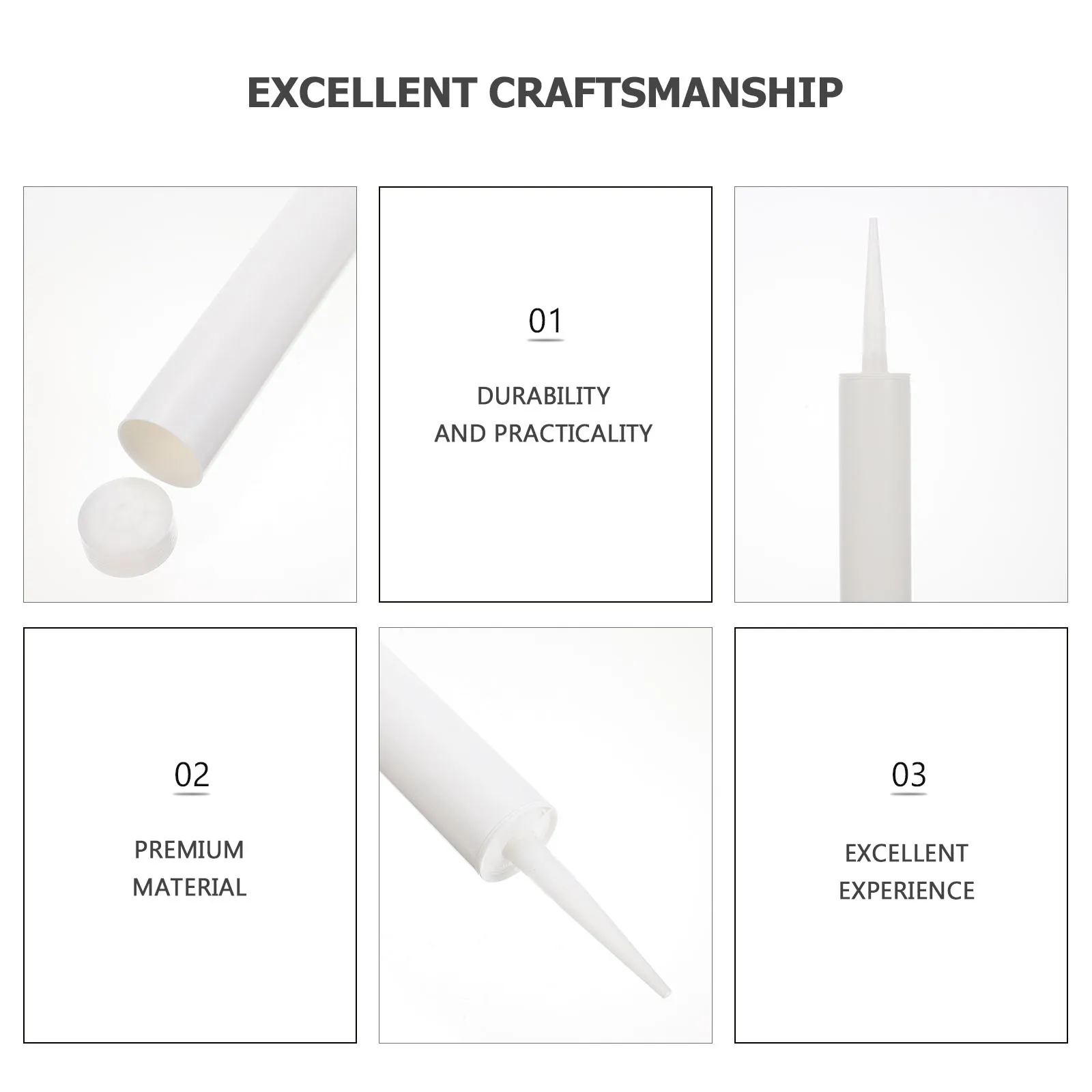 Empty Caulk Tubes 8 Sets Reusable Sealant Cartridges for Glass Glue DIY Caulking Extension Plastic
Empty Caulk Tubes 8 Sets Reusable Sealant Cartridges for Glass Glue DIY Caulking Extension Plastic