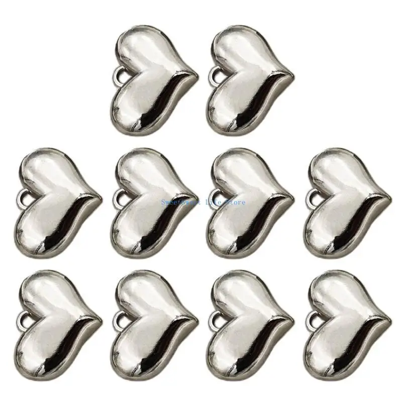 D5QB 10/20x Heart Necklace Bead for DIY Necklace Jewelry Making Pendant with Hole
D5QB 10/20x Heart Necklace Bead for DIY Necklace Jewelry Making Pendant with Hole