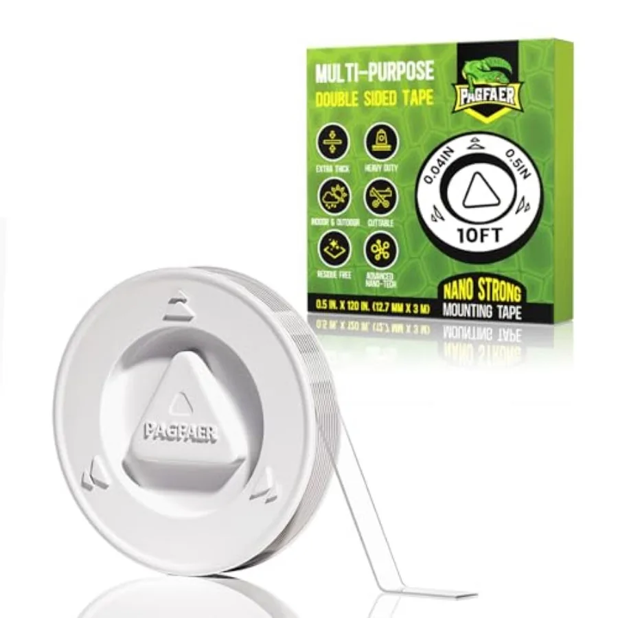 Double Sided Tape, 1/2" 10' Arcylic Nano Tape, Transparent Two Sided Mounting Tape, Clear Hanging Adhesive Strips for Wall, Pos
Double Sided Tape, 1/2" 10' Arcylic Nano Tape, Transparent Two Sided Mounting Tape, Clear Hanging Adhesive Strips for Wall, Pos