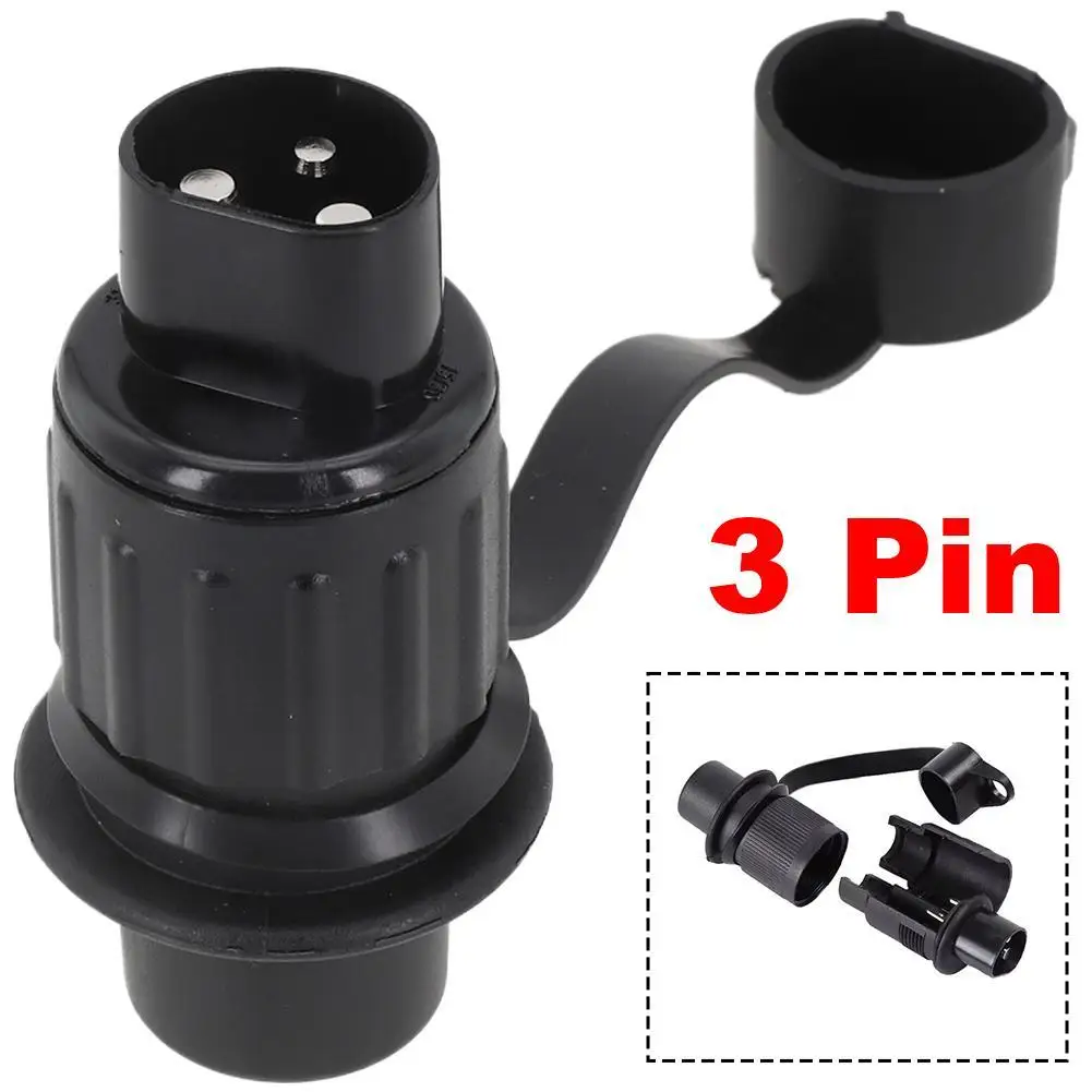 12V 3 Pin Trailer Plug Silicone Waterproof Cable Connectors For Trailer Caravan Rubber Gasket
12V 3 Pin Trailer Plug Silicone Waterproof Cable Connectors For Trailer Caravan Rubber Gasket
