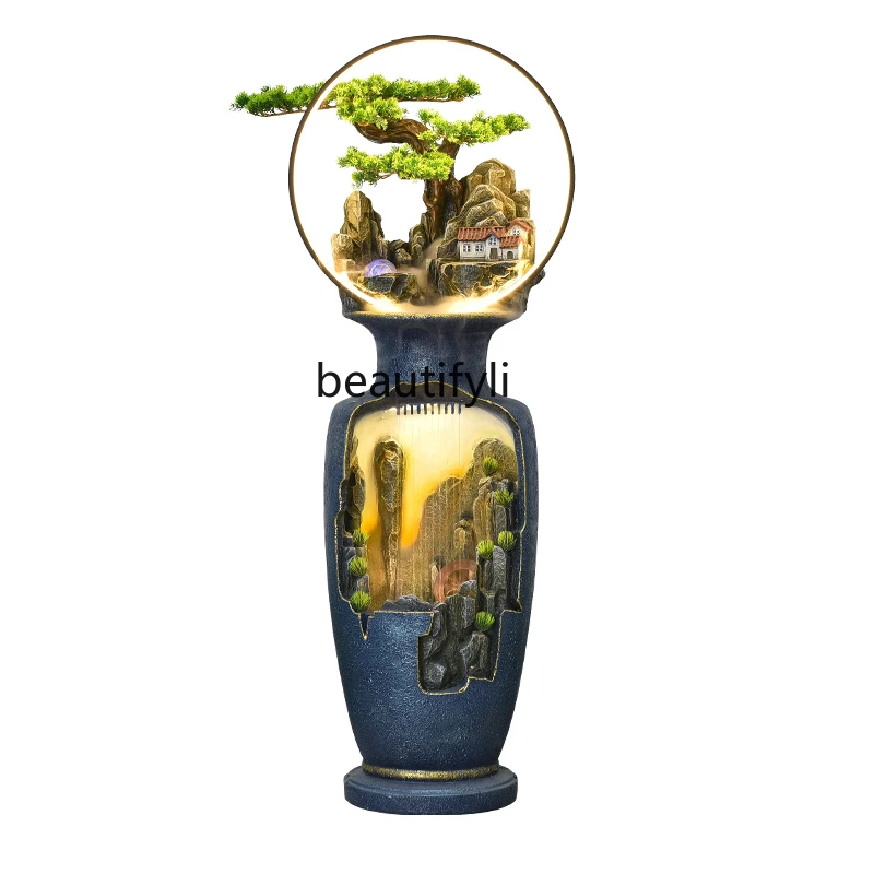 Modern Minimalist Water Fountain Living Room Fengshui Wheel Circulating Water Landscape Fortune Decorations Floor Ornaments
Modern Minimalist Water Fountain Living Room Fengshui Wheel Circulating Water Landscape Fortune Decorations Floor Ornaments