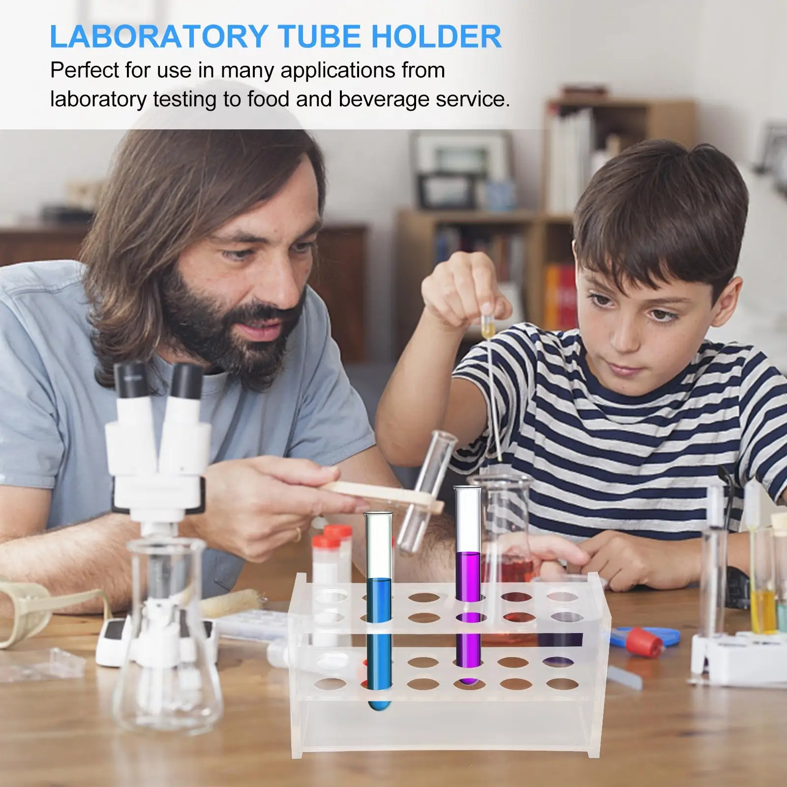 12-hole Test Tube Rack for 10ml Tubes Laboratory Stand Colorimetric Holder Organizer Practical PMMA Material
12-hole Test Tube Rack for 10ml Tubes Laboratory Stand Colorimetric Holder Organizer Practical PMMA Material