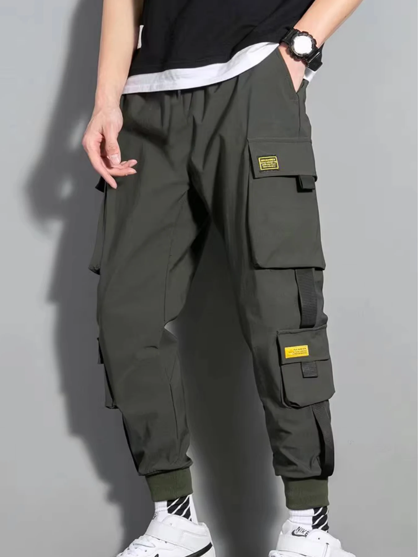 Men's Workwear Pants, jogging pants, casual pants, drawstring elastic waist, outdoor running cotton street Wear, sports Pants
Men's Workwear Pants, jogging pants, casual pants, drawstring elastic waist, outdoor running cotton street Wear, sports Pants