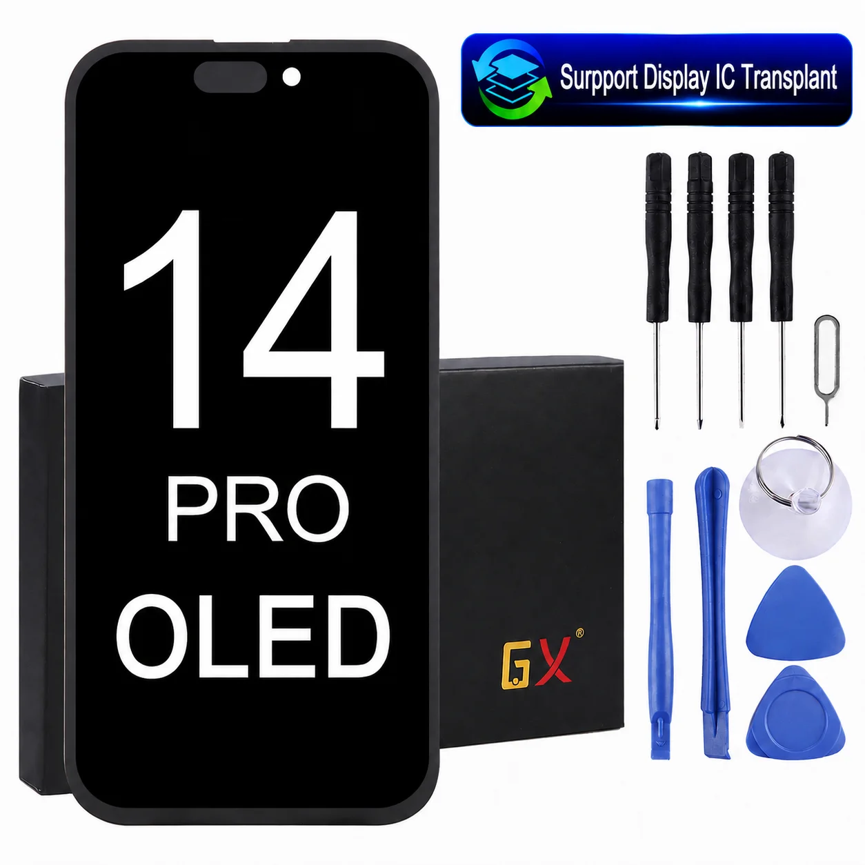 GX OLED Screen Replacement LCD Display for iPhone 14 Pro
GX OLED Screen Replacement LCD Display for iPhone 14 Pro