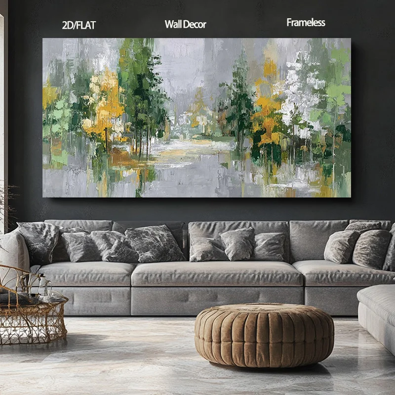 2D Flat Modern Abstract Autumn Tree in Rainy Forest Canvas Wall Art - Frameless Minimalist Neutral Palette for Living Room Decor
2D Flat Modern Abstract Autumn Tree in Rainy Forest Canvas Wall Art - Frameless Minimalist Neutral Palette for Living Room Decor
