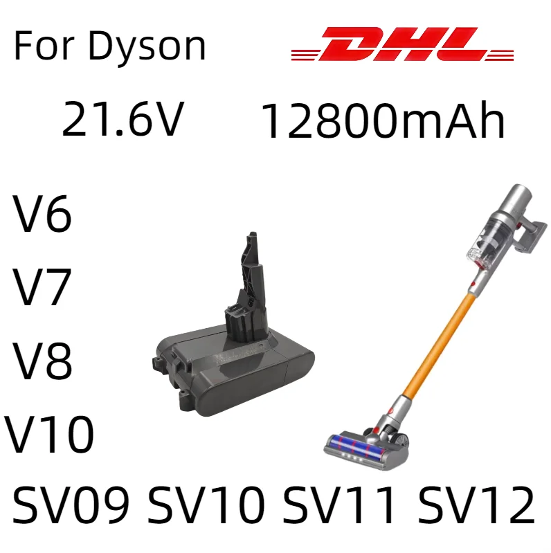 Cordless Vacuum Cleaner For Dyson Vacuum Cleaner Battery charger SV09 SV10 SV11 SV12 21V 6000mAh-12800mAh Battery V6 V7 V8 V10
Cordless Vacuum Cleaner For Dyson Vacuum Cleaner Battery charger SV09 SV10 SV11 SV12 21V 6000mAh-12800mAh Battery V6 V7 V8 V10