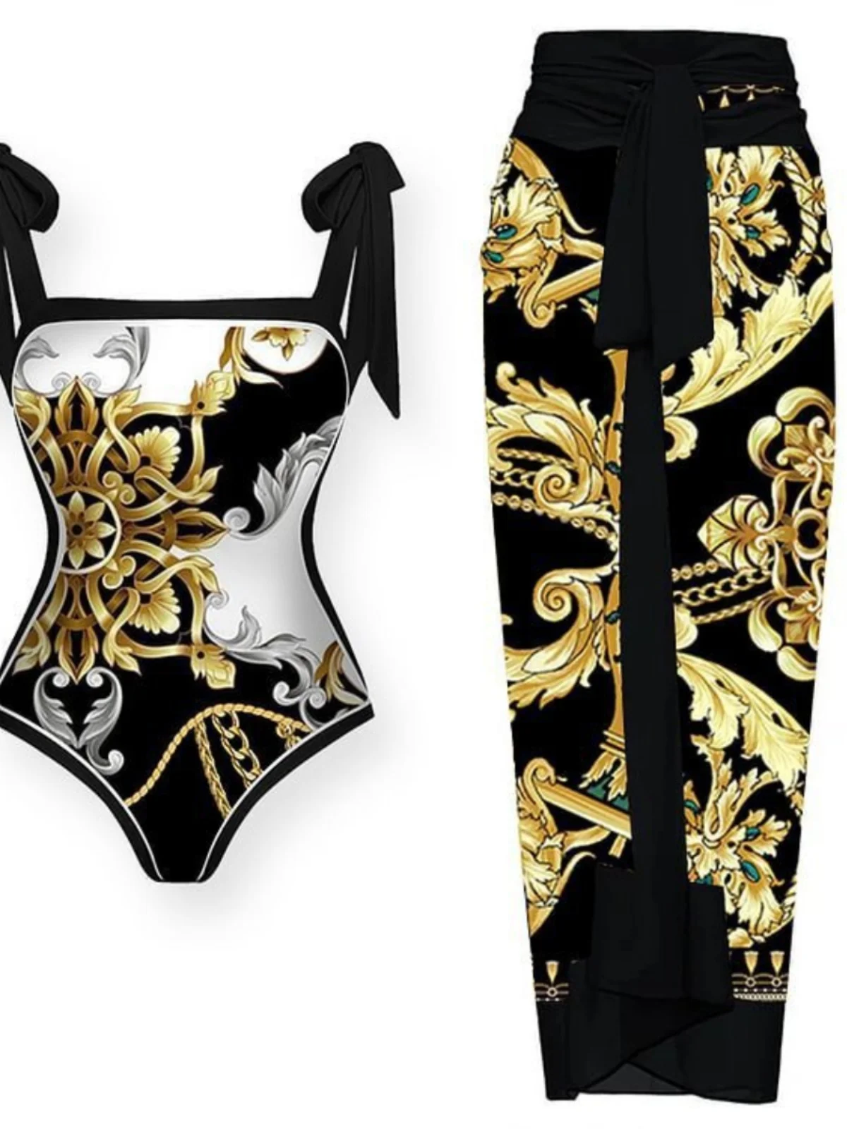 Sexy Bla Print Double-Sided Bikini One-Piece Swimsuit 2024 Cross-Border New Golden Swimsuit Women's Fixed Chest Pad
Sexy Bla Print Double-Sided Bikini One-Piece Swimsuit 2024 Cross-Border New Golden Swimsuit Women's Fixed Chest Pad