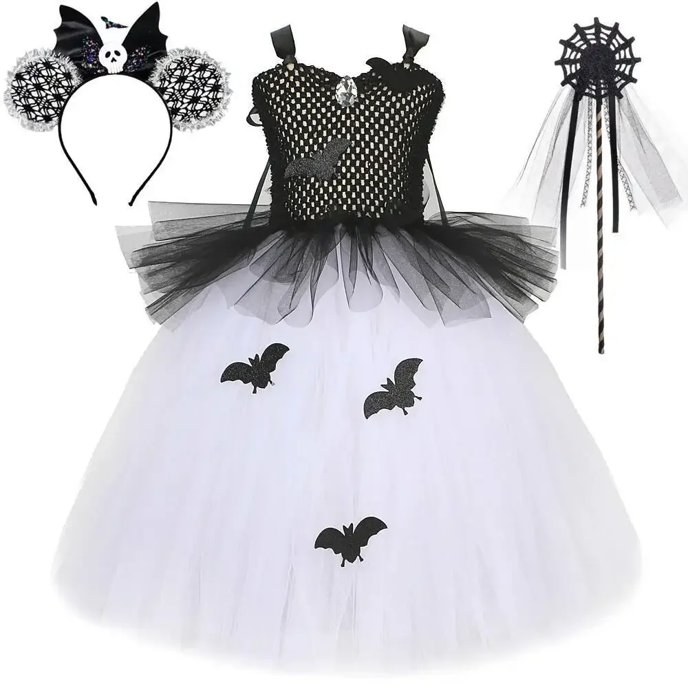 Spider Bat Halloween Long Costumes for Girls Witch Full Length Tutu Dress for Kids Carnival Party Ball Gown Hallowmas Tutus Set
Spider Bat Halloween Long Costumes for Girls Witch Full Length Tutu Dress for Kids Carnival Party Ball Gown Hallowmas Tutus Set