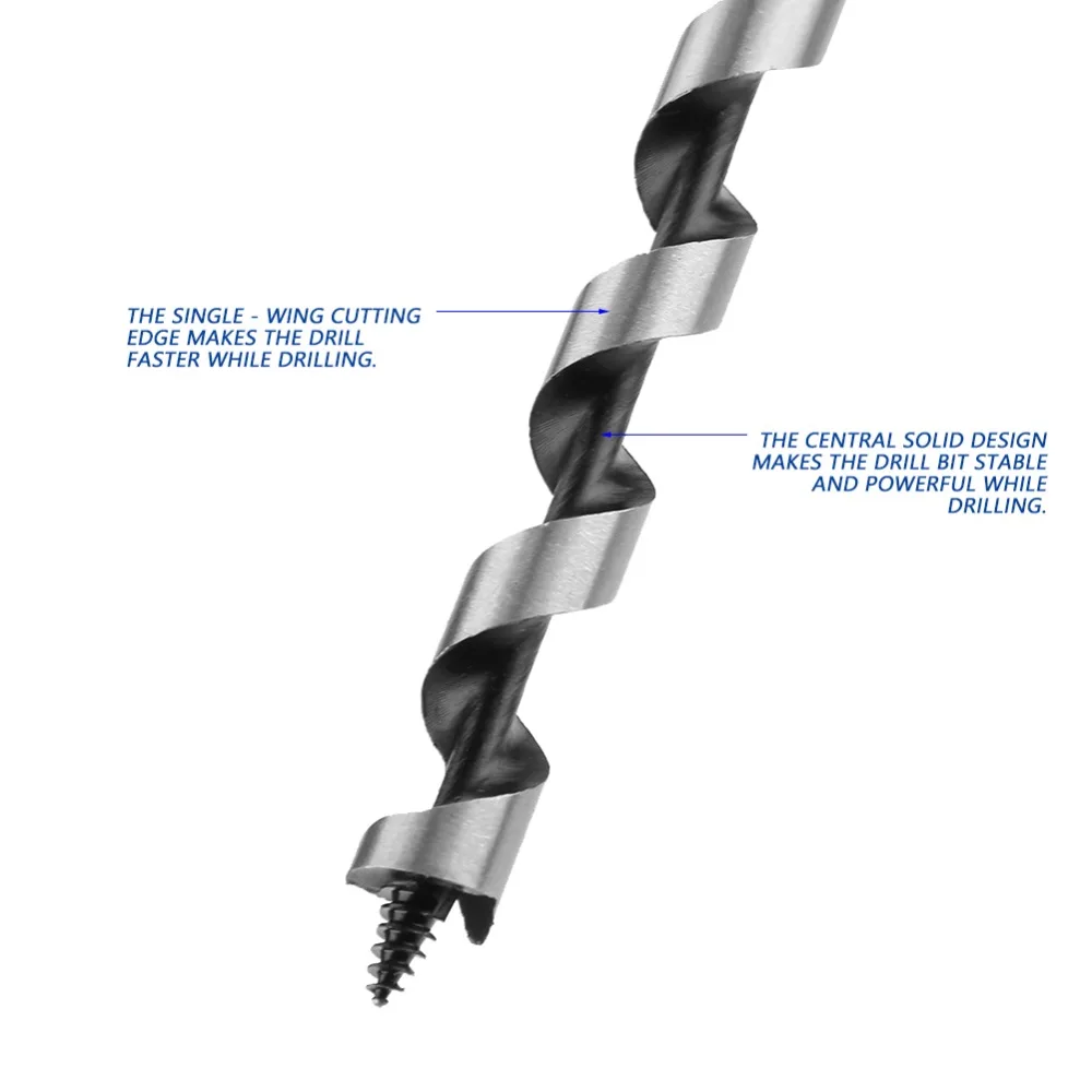 5pcs Carbon Steel Auger Drill Bit Set Hex Shank 9 Inch Length Wood Drill Bit Set Hardened Alloy Steel 6-14mm / 0.24-0.55in
5pcs Carbon Steel Auger Drill Bit Set Hex Shank 9 Inch Length Wood Drill Bit Set Hardened Alloy Steel 6-14mm / 0.24-0.55in