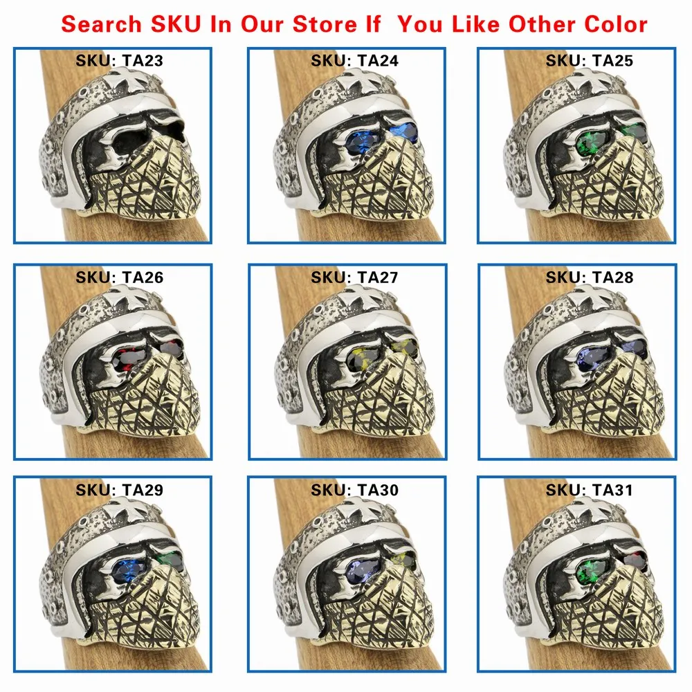 CZ Stone Eyes 925 Sterling Silver Motorcycle Helmet Skull Ring Brass Face Biker Punk Jewelry TA2X BZ
CZ Stone Eyes 925 Sterling Silver Motorcycle Helmet Skull Ring Brass Face Biker Punk Jewelry TA2X BZ