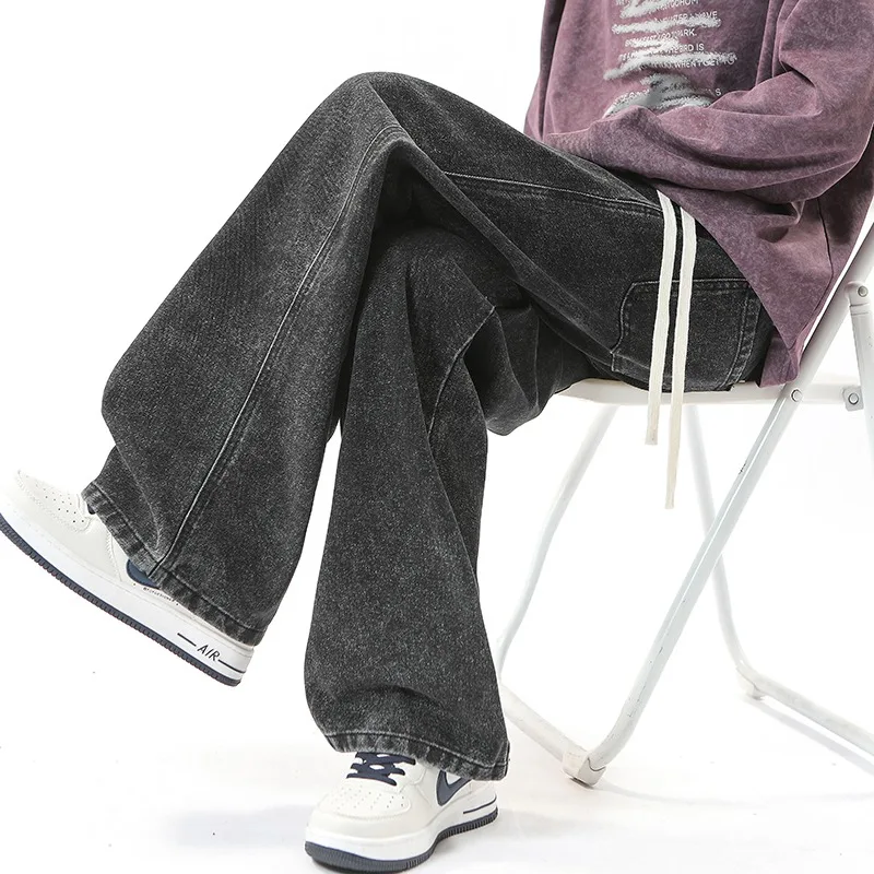 Classic Men's Loose Jeans Korean Street Hip Hop Baggy Straight Leg Wide Leg Pants Unisex Style Y2K Men's Casual Pants
Classic Men's Loose Jeans Korean Street Hip Hop Baggy Straight Leg Wide Leg Pants Unisex Style Y2K Men's Casual Pants
