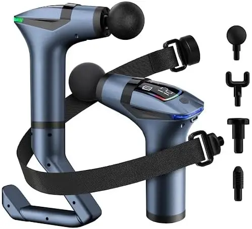 3-in-1 Massage Gun with Belt & Handle, 12 Speeds, 4 Heads for Athletes, Seniors Pain Relief
3-in-1 Massage Gun with Belt & Handle, 12 Speeds, 4 Heads for Athletes, Seniors Pain Relief