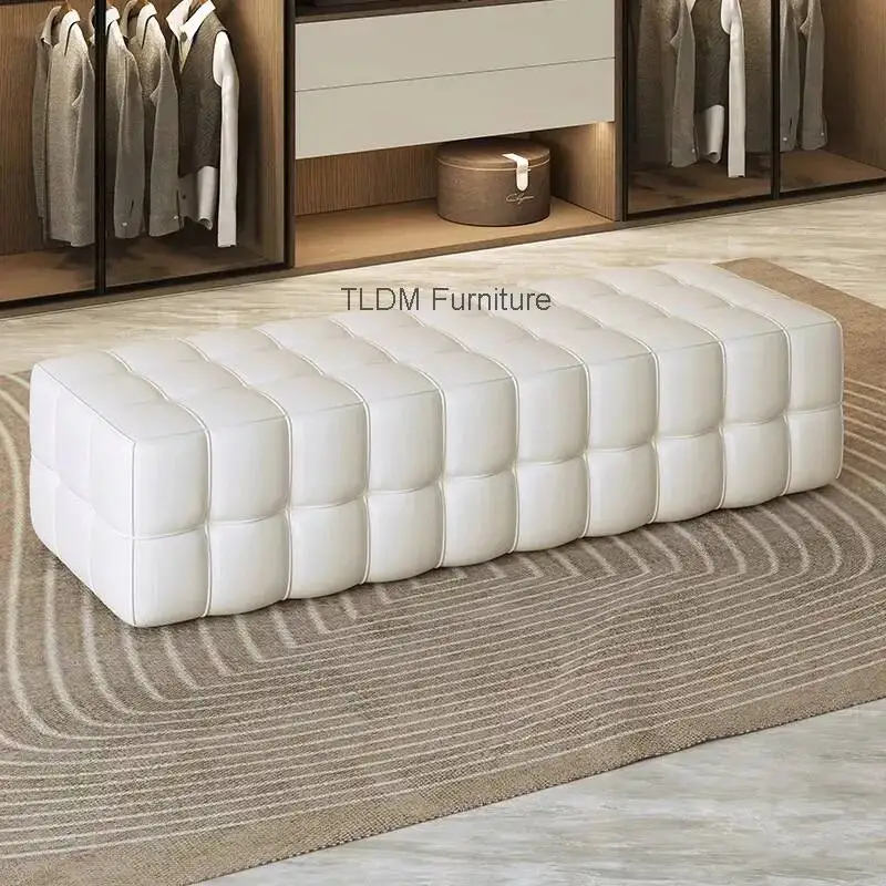 Современная роскошная кожаная банкетка-куб с пышной стеганой подушкой, обитая тканью, для прихожей, гостиной, гардеробной
Современная роскошная кожаная банкетка-куб с пышной стеганой подушкой, обитая тканью, для прихожей, гостиной, гардеробной