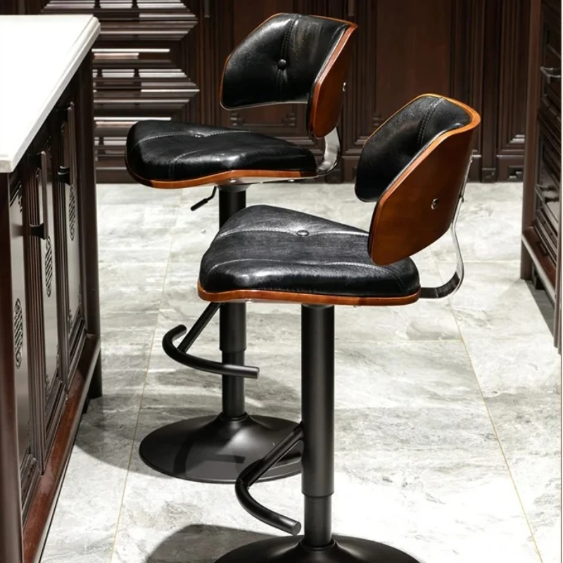 Backrest Adjustable Swivel Style Kitchen Rotary Bar Chair Aesthetic Simple Home Backrest High Stool Cash Register Furniture
Backrest Adjustable Swivel Style Kitchen Rotary Bar Chair Aesthetic Simple Home Backrest High Stool Cash Register Furniture