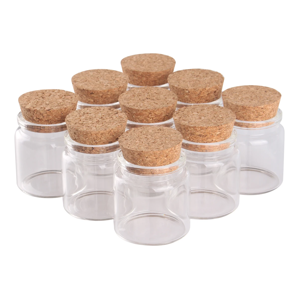 85 pieces 50ml 47*50mm Glass Transparent Empty Bottles with Cork Stopper Vessels Decorative Jars
85 pieces 50ml 47*50mm Glass Transparent Empty Bottles with Cork Stopper Vessels Decorative Jars