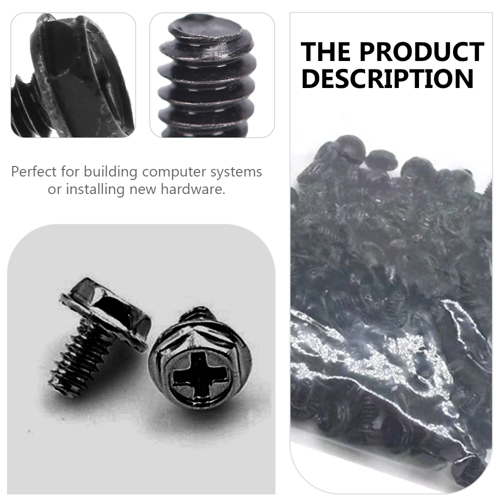 100 pcs Black 6#-32*6 Computer Case Screws for PCI Slot Fastener Lightweight Antistatic Easy Grip Head Building Computer
100 pcs Black 6#-32*6 Computer Case Screws for PCI Slot Fastener Lightweight Antistatic Easy Grip Head Building Computer