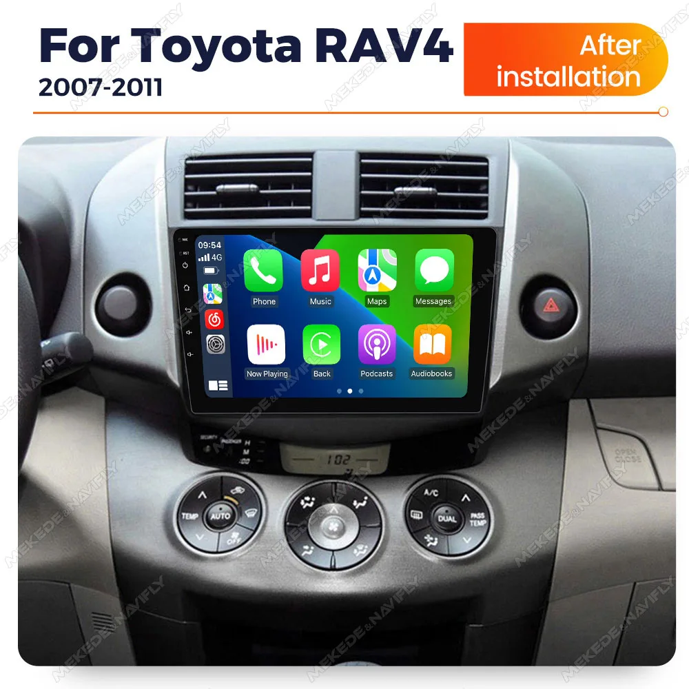 MEKEDE&NAVIFLY Android 14 2 Din Carplay Car Radio for Toyota RAV4 Rav 4 2005-2013 BT Central Multimedia Intelligent audio system
MEKEDE&NAVIFLY Android 14 2 Din Carplay Car Radio for Toyota RAV4 Rav 4 2005-2013 BT Central Multimedia Intelligent audio system
