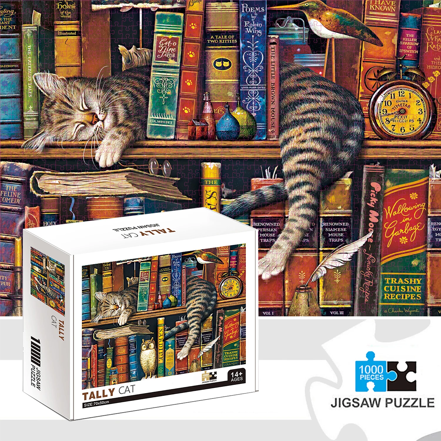 1000 шт. пазлы, Tally Cat, большие игрушки-пазлы для взрослых, подарок, интеллектуальная декомпрессионная забавная семейная игра
1000 шт. пазлы, Tally Cat, большие игрушки-пазлы для взрослых, подарок, интеллектуальная декомпрессионная забавная семейная игра