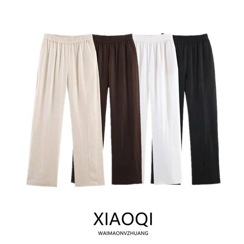 High Waist Straight Leg Pants Elastic Waist Long Trousers New Spring Summer Women's Casual Fashion High Elasticity Versatile
High Waist Straight Leg Pants Elastic Waist Long Trousers New Spring Summer Women's Casual Fashion High Elasticity Versatile
