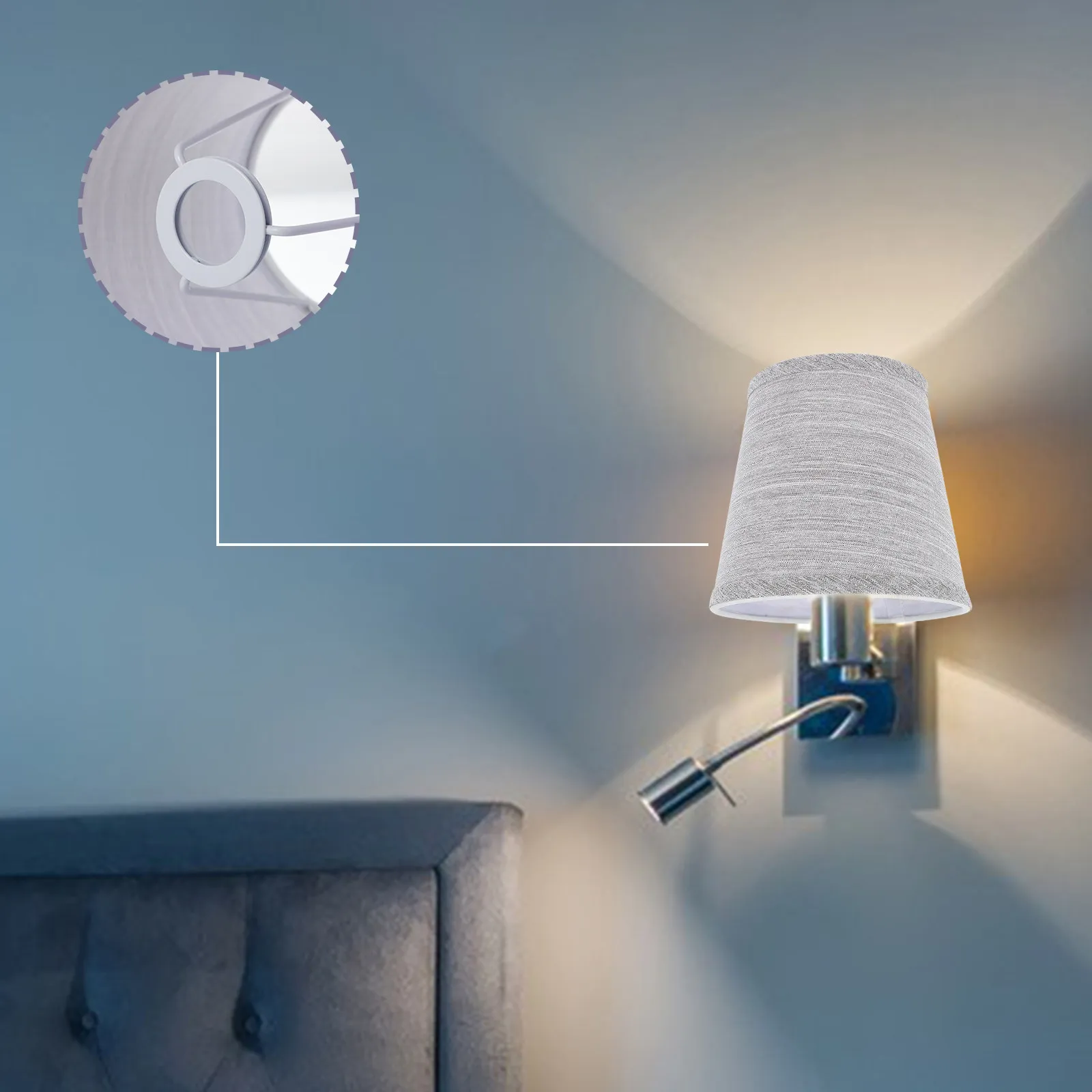 1Pcs Modern Fabric Lampshade for E14 Base Pendant Floor Wall Lamp Replacement Shade Cover Simple Elegant Home Decor Cloth Light
1Pcs Modern Fabric Lampshade for E14 Base Pendant Floor Wall Lamp Replacement Shade Cover Simple Elegant Home Decor Cloth Light