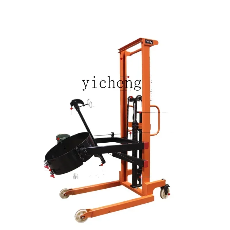 oil drum flip dump truck hydraulic manual lifting loading and unloading 
oil drum flip dump truck hydraulic manual lifting loading and unloading